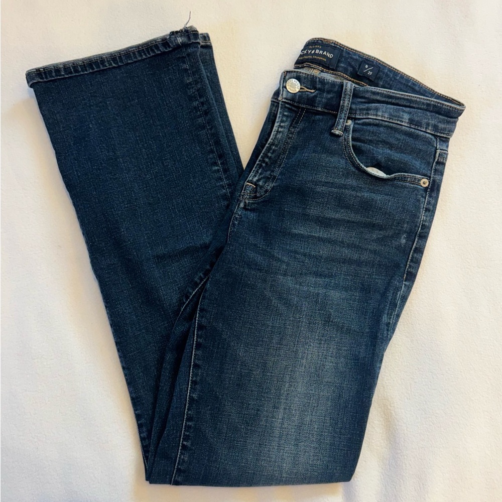 Lucky Brand Dark Blue Sweet Boot Jeans Size 8